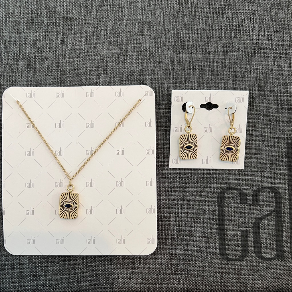 Cabi- Diary Necklace Earrings Set 40$